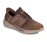 Skechers Slade-Zachary Hands Free Slip-in, Zapatillas Hombre, Dark Brown Mesh/Leather, 41 EU