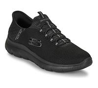 Skechers Hombre Summits High Range Zapatillas, Black Mesh/Trim, 45 EU