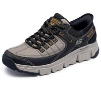 Skechers Zapatillas Summits at para Hombre, Malla sintética Gris Topo con Ribete Negro, 42.5 EU