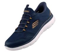 Skechers Zapatillas Summits Top Rate para hombre, azul marino y amarillo., 47.5 EU