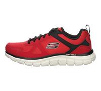 Skechers Track Scloric Zapatillas para hombre, rojo y negro, 45 EU Larga