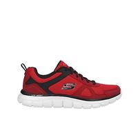 Skechers Track Scloric Zapatillas para hombre, rojo y negro, 45 EU Larga
