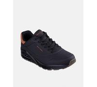 Skechers Uno- Suited on Air, Zapatillas Hombre, Black Durabuck/Chestnut Suede/Mesh Trim, 41 EU