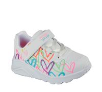 Skechers Uno Lite Love Levitate, Zapatillas Niñas, White, 26.5 EU