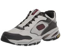 Skechers Zapatillas Vigor 3.0 para Hombre, Mocasín, Gris/Negro, 43 EU