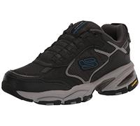 Skechers Zapatillas Vigor 3.0 para Hombre, Mocasín, Negro Gris Oscuro, 46 EU