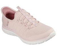 Skechers Zapatillas Virtue Glow sin Cordones para Mujer, Malla Rosa, 4.5 UK