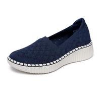SKECHERS Zapatillas Wilshire BLVD para Mujer, Azul Marino, 41 EU