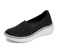 Skechers Wilshire Blvd, Zapatillas Mujer, Negro, 38 EU