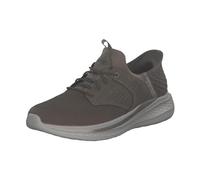 Skechers - Zapato Casual de cordón elástico,con Suela de Goma,de Tela,de Rejilla,Calado para: Hombre Color: Verde Talla:40