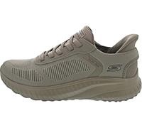 Skechers - Zapato Casual de Cordones elásticos,Tiene Suela de Goma,de Tela,Rejilla,Calado para: Hombre Color: OLV Talla:42