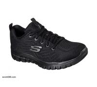 Skechers Zapato Graceful-Get Connected Negro – Calzado cómodo (WIDE)