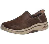 Skechers - Zapato mocasín de Hombre,Suela Ancha,sin Cordones,elásticos en Empeine,Suela de Goma para: Hombre Color: Brn Talla:43