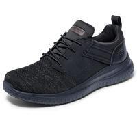 Skechers Zapato para Hombre Delson 3.0 Sr Oteron para el Cuidado de la Salud, Color Negro, 45 EU
