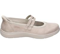 Skechers Zapato Slip-ins: On-The-GO Flex Radiant Mallory para Mujer - Merceditas en Taupe con Correa Doble - Hands Free Slip Ins - GOGA Mat - Ultra Go - Apto para Lavadora - Vegan - 39 EU