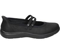 Skechers Zapato Slip-ins: On-The-GO Flex Radiant Mallory para Mujer - Merceditas Negras con Correa Doble - Hands Free Slip Ins - GOGA Mat - Ultra Go - Apto para Lavadora - Vegan - 37 EU