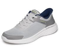 Skechers Bounder 2.0 - Tenis para Hombre, Gris/Azul Marino, Talla 7
