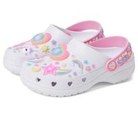 Skechers Zapatos de madera para niñas Heart Charmer-Girly Land, blanco/multicolor, 7 Toddler