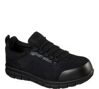 Skechers Zapatos de Seguridad Synergy Omat Atado Elástico para Hombre (FS7997)
