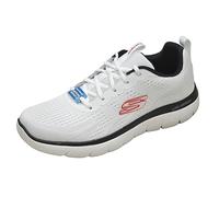 Skechers Hombre Summits Torre Zapatillas, White Mesh/Navy Trim, 41 EU