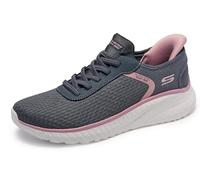 Skechers Zapatos Deportivos sin Cordones Bobs Squad Chaos-Stroke of Luck para Mujer, Gris, 35.5 EU