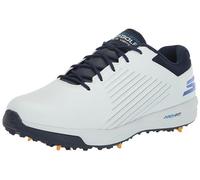 Skechers Zapatos Hombre Golf Elite Vortex, Zapatillas, Blanco sintético Azul Marino Ribete Azul, 43 EU