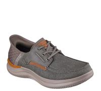 Skechers Zapatos sin Cordones para Hombre RF: Hasting-Niko Moc Toe Bungee Lace Slip-on Zapatos Barco, Marrón, 44 EU