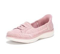 Skechers Zapatos sin cordones para mujer: mocasines planos flexibles para llevar, Rosa (Blush), 38.5 EU
