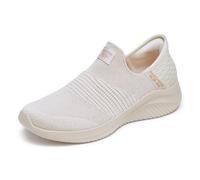Skechers Zapatos sin Cordones para Mujer x Martha Stewart Ultra Flex 3, Natural, 43 EU
