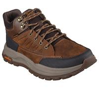 Skechers Zeller Bazemore, Zapatos deportivos Hombre, Dark Brown Leather, 45 EU