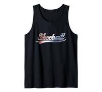 Skeeball Patriotic Vintage Arcade USA Game Camiseta sin Mangas