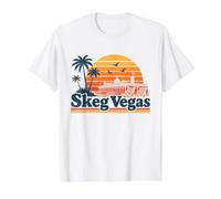 Skeg Las Vegas Camiseta gráfica económica, Hombre, Blanco, S