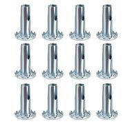 Skelang 12 fundas de metal para ruedas, fundas para barras de ruedas, fundas para muebles, ruedas con anillo de agarre, patas de silla, muebles de madera
