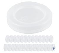 Skelang 28 piezas 53MM Tapa de yogur, tapa de vaso de yogur, tapa de plástico para vaso de yogur de 100 ml o 150 ml