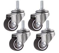 Skelang 4 ruedas giratorias 25mm, ruedas para muebles l, ruedas de freno para mesa de café, armario, banco de trabajo, carro, capacidad de carga: 15 kg por rueda