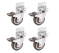 Skelang 4 ruedas giratorias de 50 mm, ruedas para muebles l, ruedas de freno para mesa de café, armario, banco de trabajo, carro, capacidad de carga: 27kg