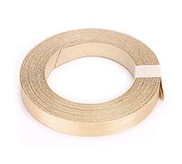 Skelang Chapa de madera, Chapa de madera, Banda de borde fusible de melamina, 19 mm × 15 m para estante, gabinete, marco de puerta,abedul