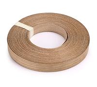 Skelang Chapa de madera de cerezo, cinta para bordes de madera, chapa termoadhesiva para estantes, armario, marco de puerta, escritorio, 19 mm x 15 m