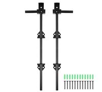 Skelang Perno de puerta de 38 cm, perno de caña, cerradura de puerta de acero para mantener el portal de madera abierto y cerrado, juego de 2