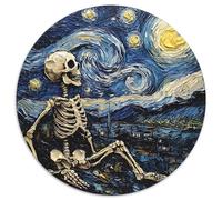 Skeleton 1.000 Piezas, Puzzle, Adultos para Aliviar El Estrés, Rompecabezas Circular, Juegos De Puzzle, Juguetes Creativos contra El Estrés, Juego De Desafío Creativo Único (67.5x67.5cm)