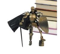 Skeleton Action Figure - Articulated Skull Knight | Posable Desktop Toy