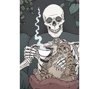 Skeleton and Cat Cozy Journal diary halloween cute skeleton cute cat journal