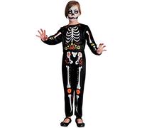 Skeleton Boy Esqueleto Dia de los Muertos disfraz niño (Talla 8-10 años)