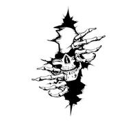Skeleton Car Sticker - Halloween Waterproof Decal for Vehicle Exterior | Body Decals for Car Truck SUV Motorcycle Window Hood Decoration, Perfect for Adults Women Men, Seasonal Outdoor Use
