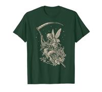 Skeleton Cute Fairy Goth Grunge Fairycore Vintage Graphic Camiseta