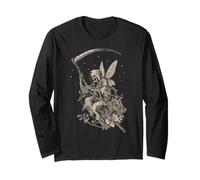 Skeleton Cute Fairy Goth Grunge Fairycore Vintage Graphic Manga Larga