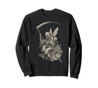 Skeleton Cute Fairy Goth Grunge Fairycore Vintage Graphic Sudadera