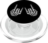 Skeleton Devils Horns Hand Gesture Rock & Roll - Ventilador para Guitarra PopSockets PopGrip para MagSafe