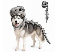 Skeleton Dog Costume - Dinosaur Plush | 100cm Halloween Cosplay Dress