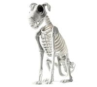 Skeleton Dog Halloween - Dogs Bone Skeletons Model, Frightful Skull Puppy Ornament | Horror Sitting Pet Statue, Spooky Indoor Outdoor Halloweens Scene, Haunted Decor Animal Prop for Lawn House Party